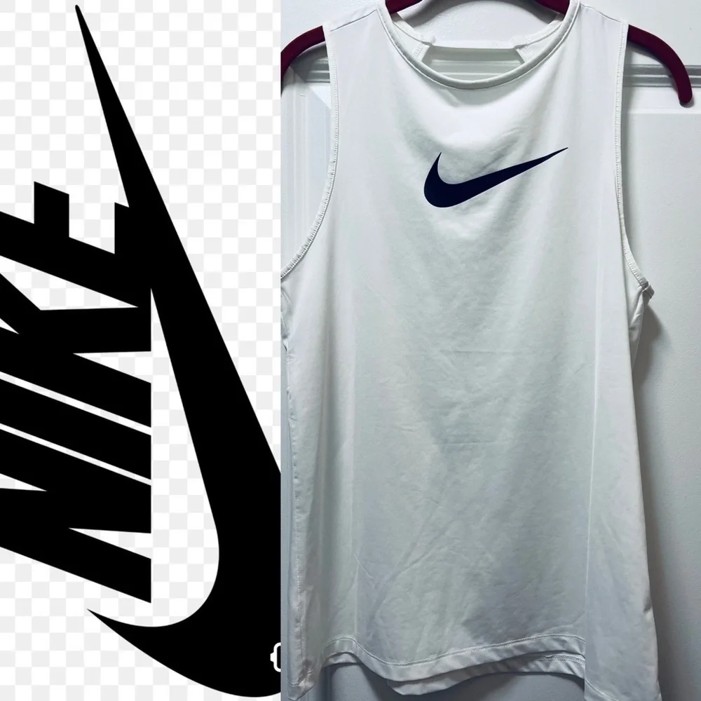 NWOT. Nike Women’: Tank Top Dri Fit Size Small. White